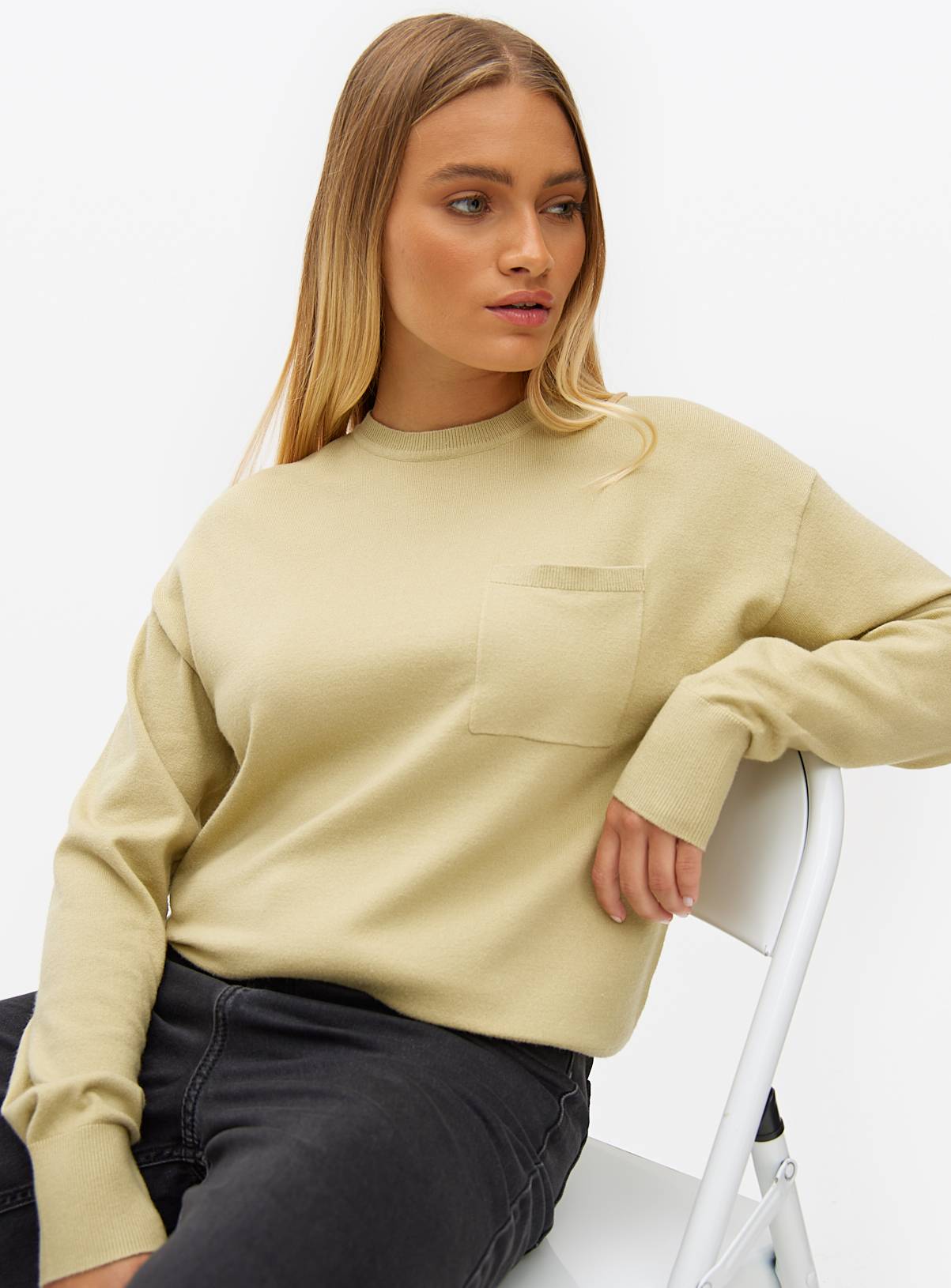 Light Khaki Soft Touch Core Jumper 14 - Image 1